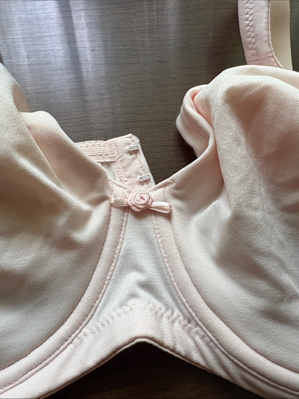 Victoria's Secret Pale Pink Cotton Underwire Bra & Brief Set - Picture 5 of 6